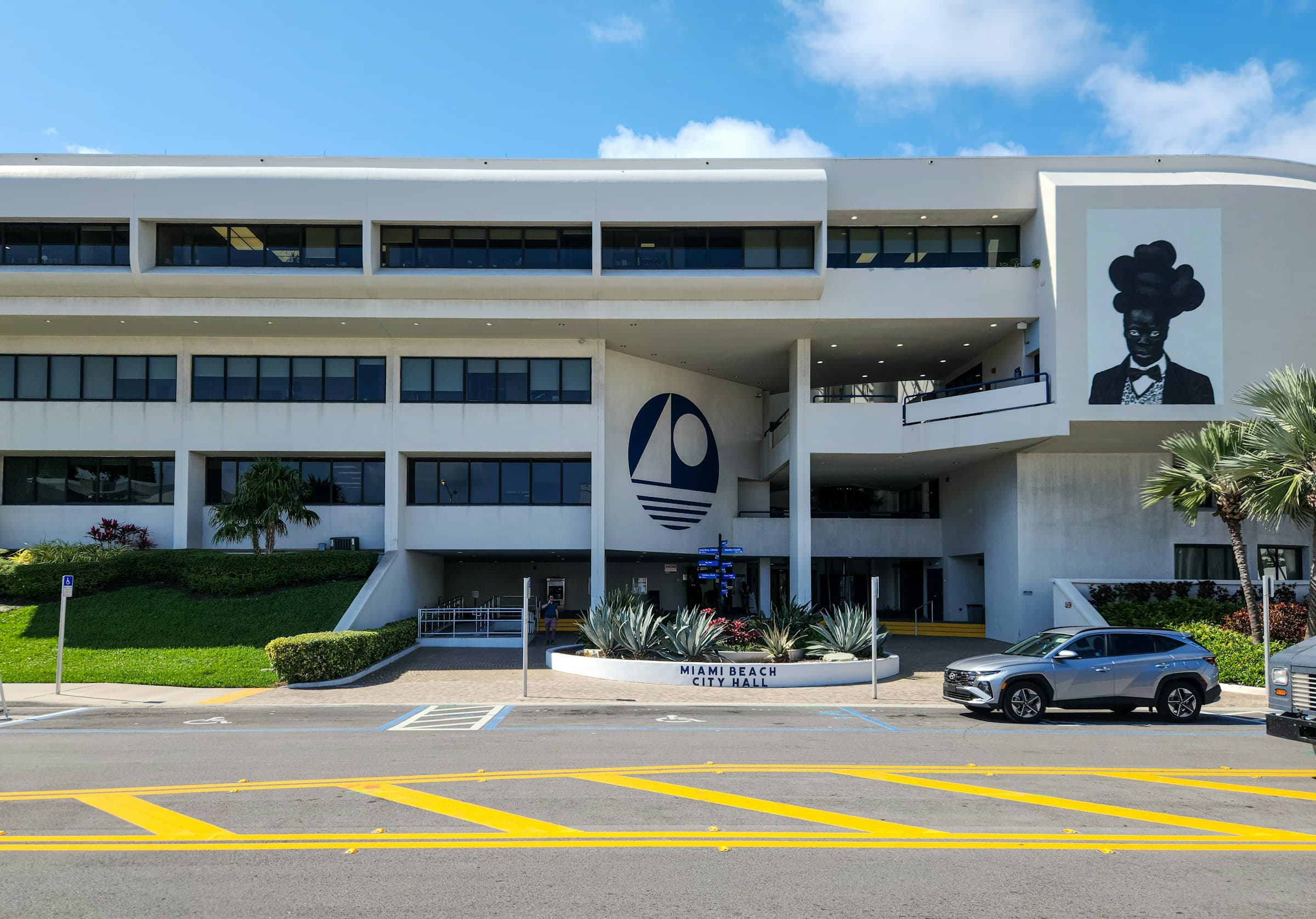 A local government building and public entrance
